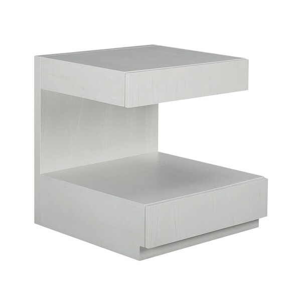Checkmate Accent Table, White